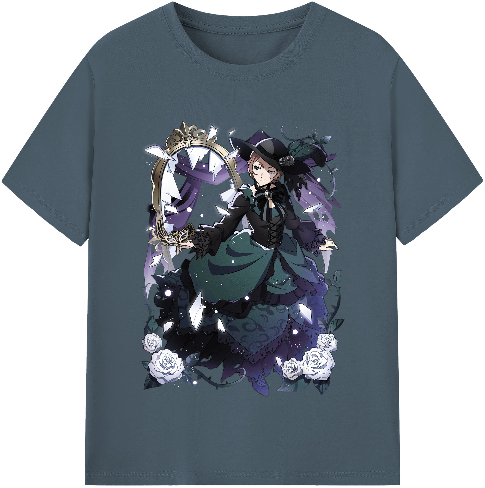 （画像用） 文豪ストレイドッグス Bungo Stray Dogs 綿100％半袖Tシャツ（フロントプリント）